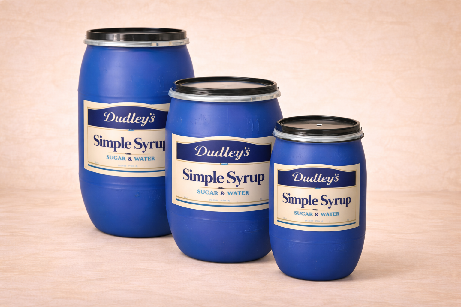 bulk simple syrup drums manufacturer